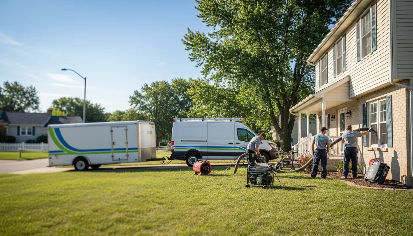 Flooded Basement Restoration And Cleanup With Repair in Perrysville, OH near me